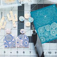 Fimo Siebdruck 0149 - Holz - Polymer Clay / Modelliermasse - #492933