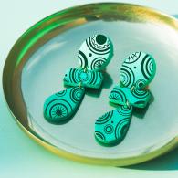 Fimo Siebdruck 0407 Runden – Dekoration für Polymer-Modelliermasse - #492939