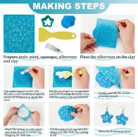 Fimo Siebdruckdesign 0078 – Professionelle Polymerknete / Modelliermasse - #492932