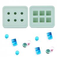 Fimo Silikonformen, quadratisch, 12 mm – Polymer Clay / Modelliermasse - #176465