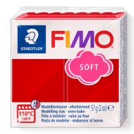 Fimo Soft Kirschrot 57 g - Polymerknete / Modelliermasse - #222684