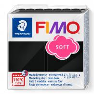 FIMO soft Schwarz Nr. 9, 57 Gramm - Polymerknete / Modelliermasse - #3638