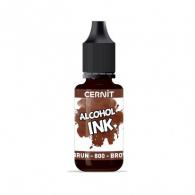 Finish Cernit Alcohol Ink Brown 800 - Polymer Clay / Modelliermasse - #376867
