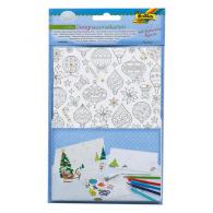 Folia design cards with enveloppen - Verjaardag - 4st - #594009