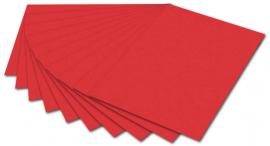 Folia Zeichenpapier 50 x 70 cm, 130 g, 10 Blatt, leuchtendes Rot - #594635