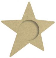 GC MDF Teelicht Stern 10,5x11x12 cm - #595851