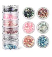 Glitzerpuder C3 blau/grün – Polymer Clay &amp; Modelliermasse - #588062