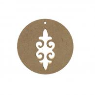 Gomille MDF Figur Weihnachtskugel Barock 10 cm - #596143