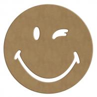 Gomille MDF Figure 14x14 cm Smiley Wink - #598930