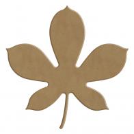 Gomille MDF Figuur Kastanjeblad 13x13 cm - #598636