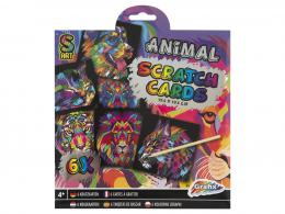 Grafix Regenboog Kraskaarten 19,5x19,5 cm Dieren - #643639