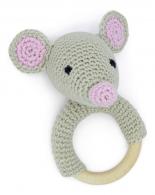 Hardicraft Crochet package Rattle Mouse 12 cm - #592574