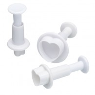 Herz-Ausstechwerkzeug, 3-teilig – Polymer Clay &amp; Modelliermasse - #76255