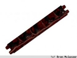 JolieStyle leerband Croc Bruin glans 29mm - #6273