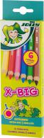 Jolly X-BIG Kleurpotloden 6 stuks - #595112