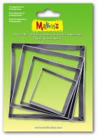 Makins Ausstechformen für Modelliermasse, quadratisch, 4-teilig – Modelliermasse &amp; Polymerclay - #172135