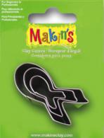 Makins Ausstechformen-Set „BCA Ribbon“, 3-teilig – Polymer Clay / Modelliermasse - #172173