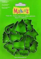 Makins Clay Tools Weihnachtsplätzchenausstecher, 12-teilig – Modelliermasse - #172151