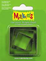 Makins Square 3-teiliges Ausstechformen-Set – Modelliermasse - #172060