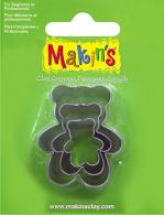 Makins Stanzform Teddybär 3-teiliges Set - Polymer Clay / Modelliermasse - #172113