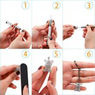 Mini-Handbohrer-Set mit Rotationswerkzeug – Modelliermasse - #441157