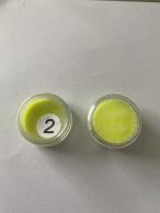 Neongelbes Glitzerpuder für Polymerclay / Modelliermasse - #588106