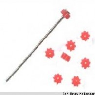 Nietstift stopper rood  per 100 stuks - #10325