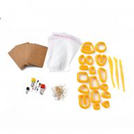 Ohrring-Ausstechformen, gelb – Polymer Clay - #440650