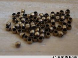 Oud goud knijpkralen 2mm - 100stuks - #3268