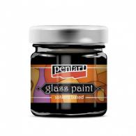 Pentart Glasfarben-Lösungsmittelbasis 30 ml Schwarz - Polymer Clay / Modelliermasse - #594530
