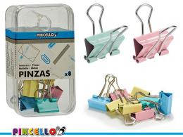 Pincello Foldback Clips Pastel 8 stuks - #596460