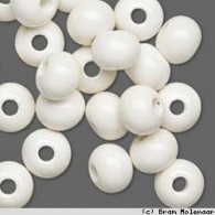 Porcelain Wit rondell 12*10mm - #7836
