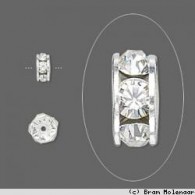 Preciosa Crystal Rondell 10 mm - #2530