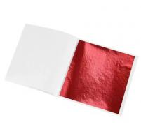 Rotes Blech, 9x9cm, 100 Stück – Polymer Clay - #588069