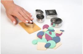 Sculpey Unregelmäßige quadratische Ausstechformen, 3 Stück – Polymer Clay - #193298