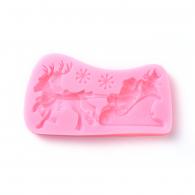 Silikonform Weihnachtsmann-Werkzeug - Polymer Clay / Modelliermasse - #217325