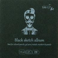 SMLT Schetsboek Vierkant 14 cm 170gr 32 vel Zwart - #597267