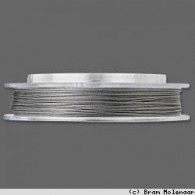 Stahldraht 0,45 mm Silber 100Mtr - #2998