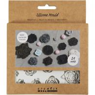 Tools CC Silikon-Rosenformen H0,5–1 cm L0,8–4 cm – Modelliermasse - #594049