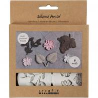 Tools CC Silikonformen Blumen Blätter H: 0,5 cm - Modelliermasse - #594054