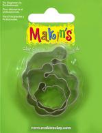 Tools Makins Clay Weihnachtsmann-Ausstecher, 3-teilig - Modelliermasse - #172120