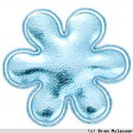 Vinyl Blume blau 29mm - #11876