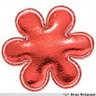 Vinyl Blume rot     29mm - #11871