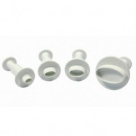 Werkzeug-Stempel-Set, oval, 4-teilig – Modellierwerkzeuge - #75947